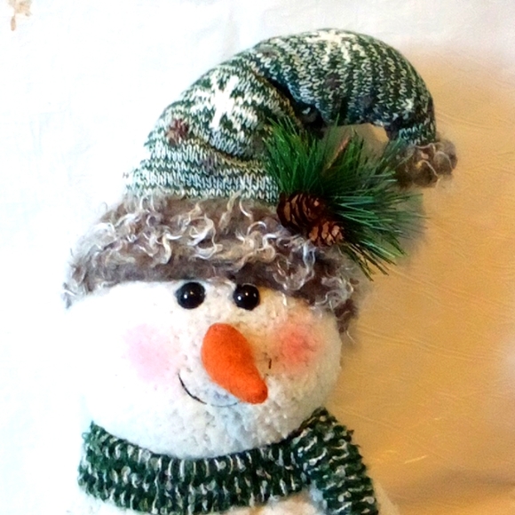 Snowman 26" country winter decor new with tags Free standing - Picture 4 of 7